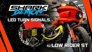 Harley Low Rider ST Turn Signal Install Shark Demon LED Upgrade Plug Play