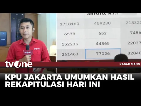 Hasil Rekapitulasi Suara Pilkada Provinsi Jakarta 2024, Pramono Anung- Rano Karno Menang