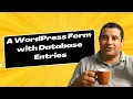 How to Create Form in WordPress and Save to Database - Fluent Forms Tutorial