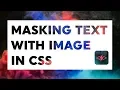 Mask text with an image in CSS