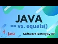 Difference Between and equals in Java Java Interview Question Explained Softwaretesting
