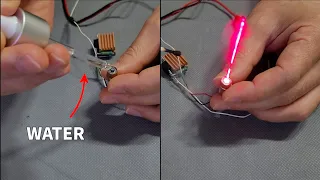 diy how to make a burning laser with water droplets