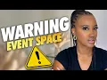5 Things I wish knew before opening my Event Space