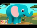 Baby Elephant Get Up And Move Song for Kids Super Simple Songs