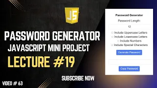 Create a Secure Password Generator with JavaScript Main Copy Feature Included Full Tutorial