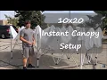 Instant Canopy 10X20 Setup - One person Impact Canopy Brand