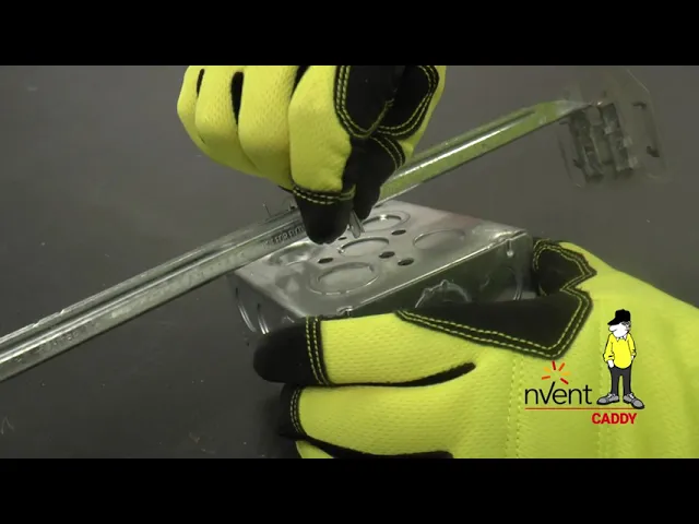 nVent CADDY 512SA T-Grid Box Hanger, Snap In Place, Tool-Free Adjustments