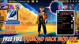 free fire new mod menu unlimited diamond hack ff mod menu apk