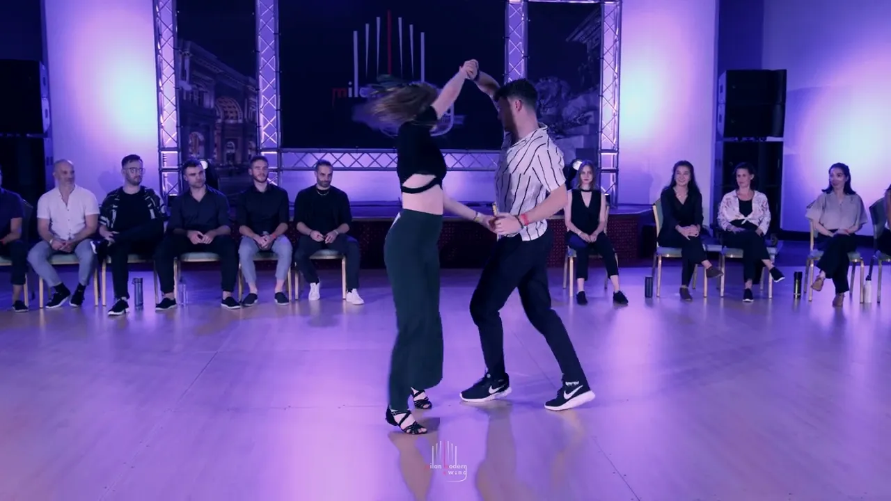 Christoph Steinmaier & Paulina Górka - 4th place Advanced Jack&Jill Finals - Milan Modern Swing 2023