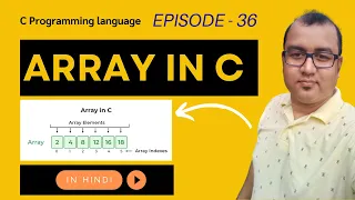 Episode 36 - Array in C 1D Array Explained with Examples C Programming Tutorial for Beginners