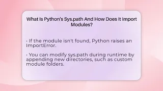 What Is Python s Sys path And How Does It Import Modules - Python Code School