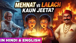 Mehnat vs Lalach 😱 Kaun Jeeta? | Magical Pot Story | NMH Studios #hindistories #kidsstory