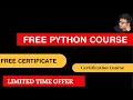 Free Python course with Certification