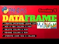 How to create Dataframe using csv row column modification Pandas tutorial Hindi