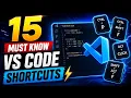 15 VS Code Shortcuts Every Web Developer Must Know Visual Studio Code Tricks