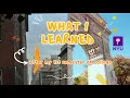 WHAT I LEARNED AFTER MY 1ST SEMESTER OF COLLEGE AT NYU