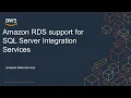 Amazon RDS support for SQL Server Integration Services