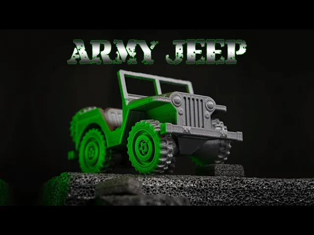 Army Jeep - Print in place video thumbnail