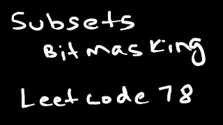 Subsets Leetcode 78 Bitmasking Approach JAVA
