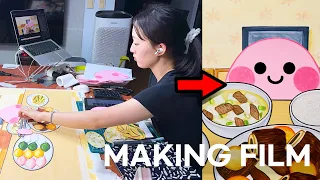 추석 애니먹방 제작과정! Chuseok Mukbang Animation Making Film!
