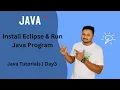 Java Tutorial in Hindi Install Eclipse IDE Run Java Program Easy for Beginners