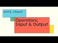 Python Operators Input Output Beginner-Friendly Tutorial