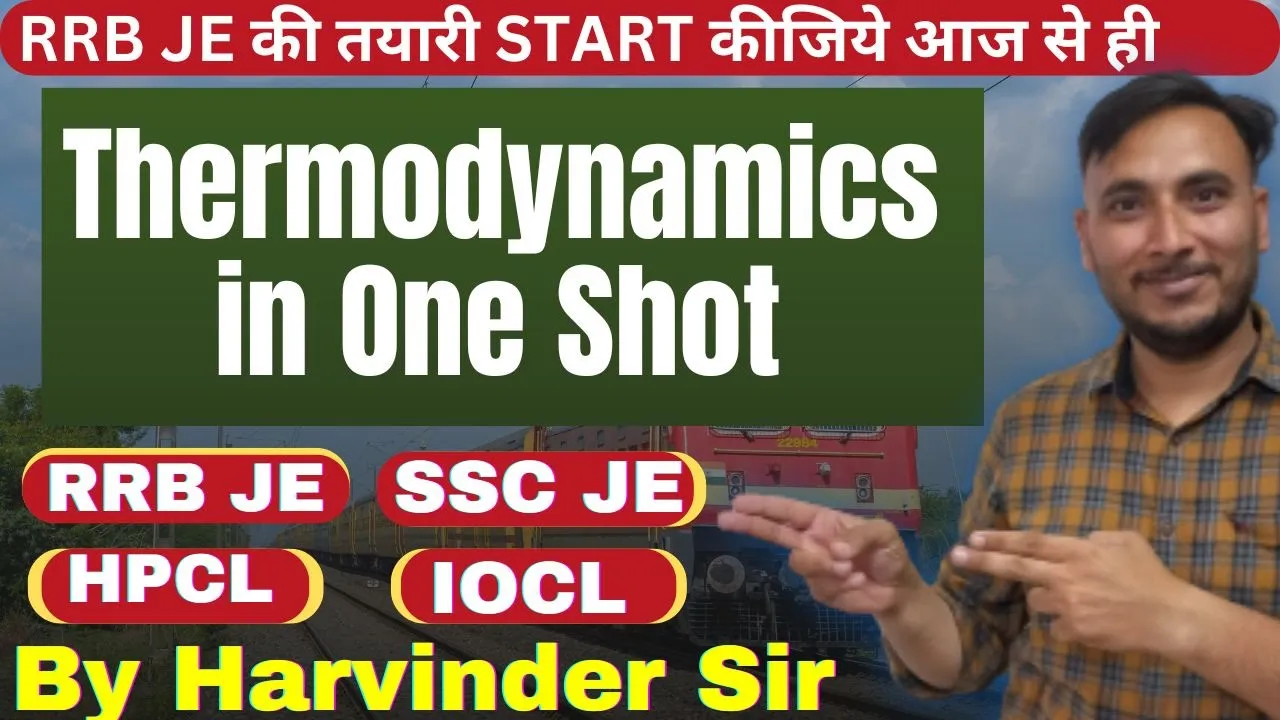 Complete Thermodynamics in One Shot | SSC JE Mechanical Engineering |Mechanical by Harvinder Sir