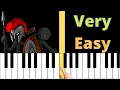 Download Lagu Stick War Legacy Theme - Field of Memories | VERY EASY Piano Tutorial