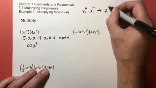 7-7 Multiplying Polynomials example 1