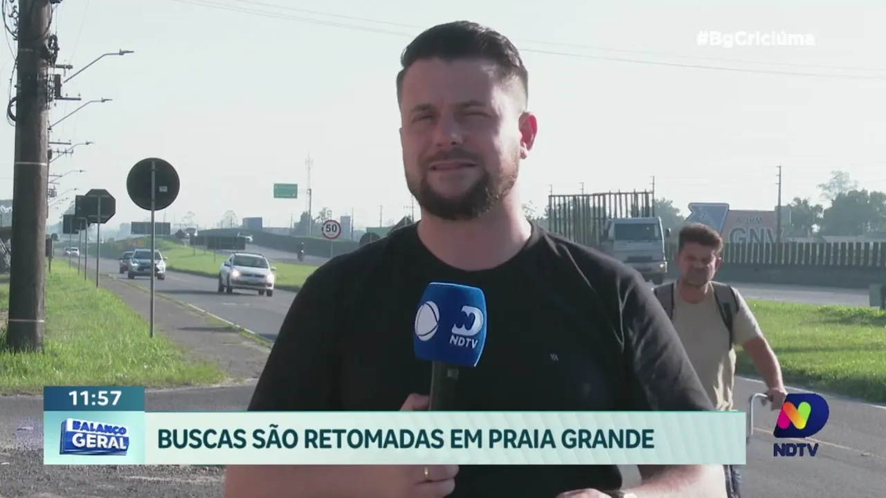 Apesar de ter documentos encontrados, homem segue desaparecido em Praia Grande e buscas seguem