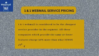 IONOS WEBMAIL BY 1 1 BEST E-MAIL SERVICE PROVIDER LOGIN ACCOUNT SETUP