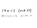 Solve a Linear Congruence using Euclid s Algorithm