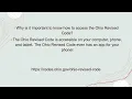 How To The Ohio Revised Code