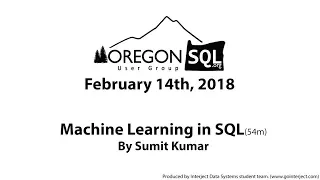 Machine Learning In SQL Server