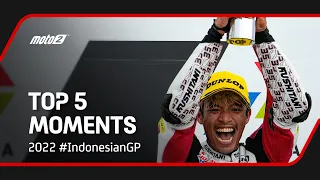 Top 5 Moto2™ Moments | 2022 #IndonesianGP