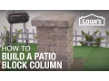 How to Build a Patio Block Column