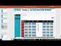 Project PPT Time Table Generator using Python Django