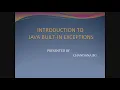 Java built in exceptions