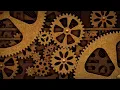 Steampunk Mechanical Gears Rotation Motion Graphics