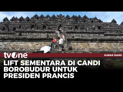 Jelang Kunjungan Presiden Prabowo dan Macron, Candi Borobudur akan Sediakan Eskalator Sementara