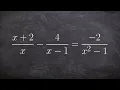 Math tutorial for solving rational equations