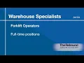 Who s Hiring Warehouse Specialists
