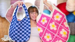 We're Crocheting Bags! | PassioKnit Vlog