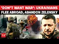 Lagu Ukrainians Flee Zelensky Army Via Gas Pipelines, Refuse To Fight Russia; Mass Exodus To Europe