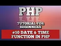 PHP Tutorial for beginner absolute beginner Date Time function in PHP