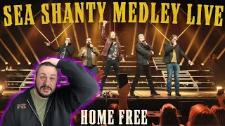 Download They're Even Better Live! Home Free - Sea Shanty Medley Live || Musician Reacts MP3