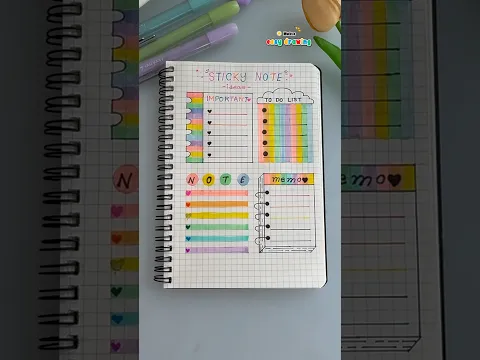 Turning a to-do list into a rainbow 🌈 ✨#shorts #art #drawing #painting  #youtubeshorts