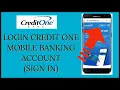 Credit One Bank Mobile Banking Login Sign In 2021 Credit One Online Banking Login