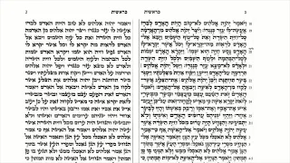 Parashas Bereishis קריאת התורה פרשת בראשית 