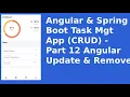 Angular Spring Boot Task Mgt App CRUD - Part 12 Angular Update Remove